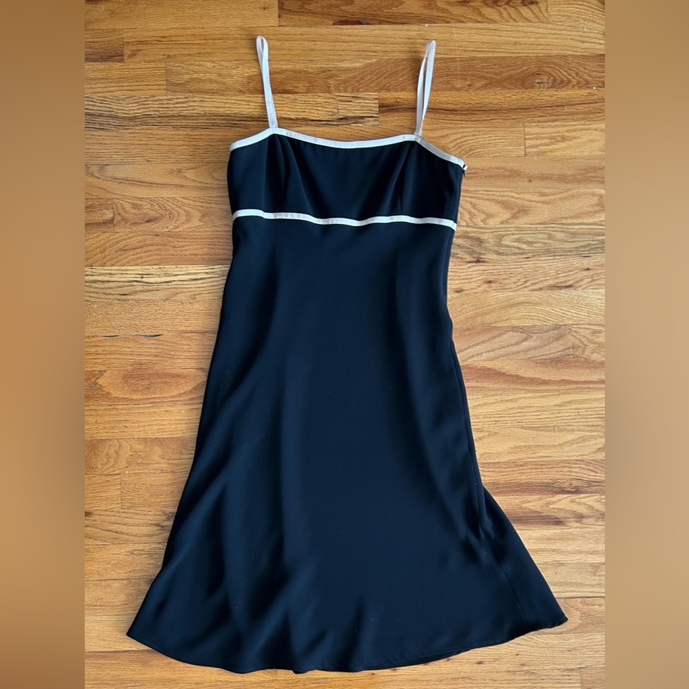 VTG 90s/Y2K Maggy London Black Midi Dress Sz 6